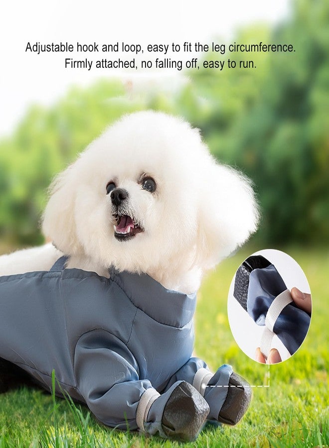 Focket Dog Boots Leggings Water Proof Dog Pants, Adjustable Rainproof Anti Slip Paws Protector Shoes for Small Dogs Outdoor Walking Running Hiking (L) - Image 3